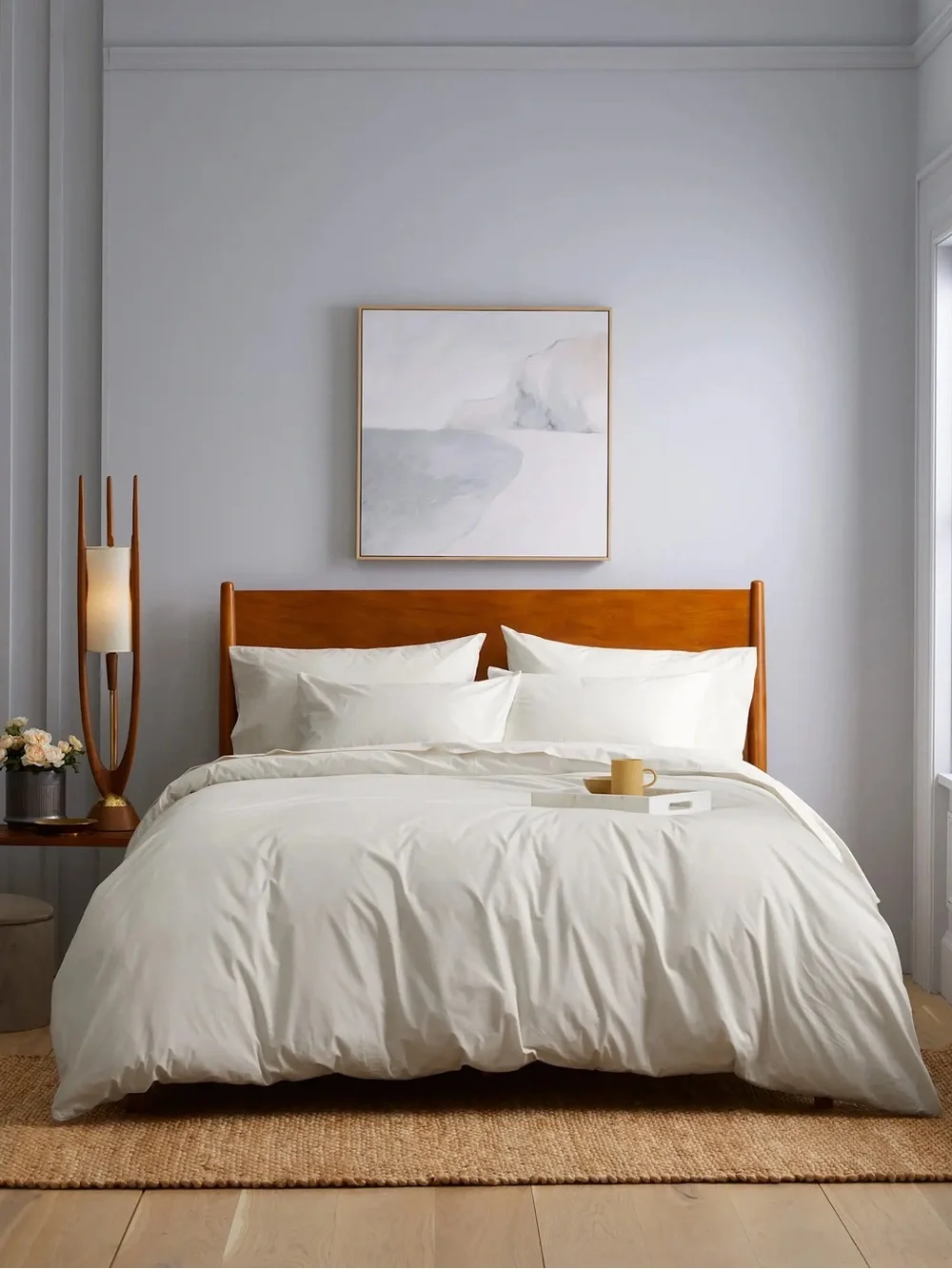 Quince Organic Crisp Percale Duvet Cover Set - King